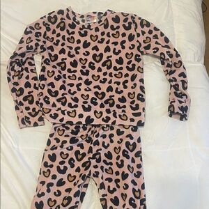 Leopard Print Kids Pajamas